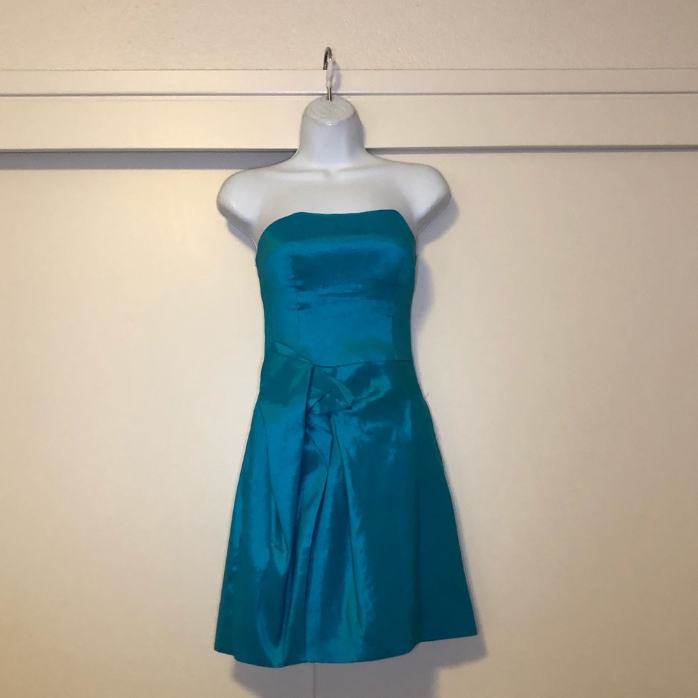 Teal party dress